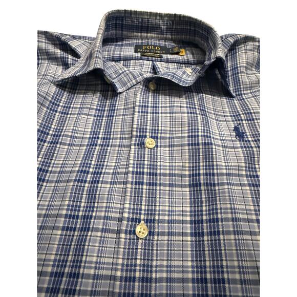 Men Polo Ralph Lauren Classic Fit Size Small Plaid Button Up - Picture 5 of 7